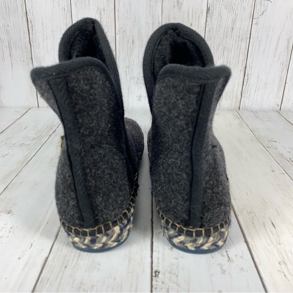 Toni Pons Origens Espadrille Platform Gray Wool Slip On Booties Women’s Size 10 - Picture 8 of 11